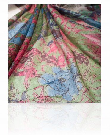 Палантин Женский SN-CRANE/BEIGE.TURQUE